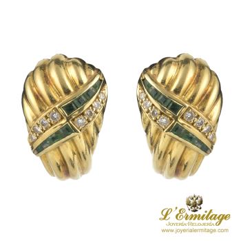 PENDIENTES<BR>PENDIENTES ANTIGUOS ORO AMARILLO ESMER... · ref.: (RIM)