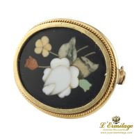 BROCHES / ALFILERES<BR>BROCHE-ALFILER ANTIGUO ORO AMARILLO Y ...