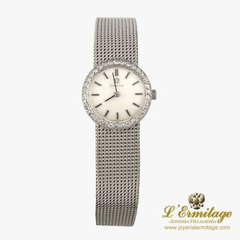 OMEGA<BR>CLASSIC ORO BLANCO Y DIAMANTES CUERDA ... · ref.: (EOM)