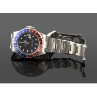 Oyster perpetual gmt master ii acero pepsi.  