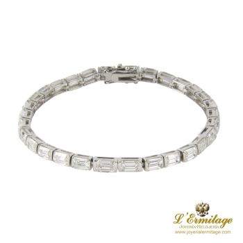 PULSERAS<BR>PULSERA RIVIERE ORO BLANCO Y DIAMANTES... · ref.: PRESENTA CERTIFICADO...