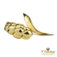 Broche-alfiler flor oro amarillo