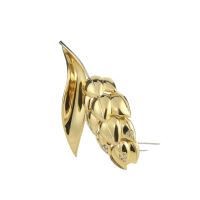 Broche-alfiler flor oro amarillo