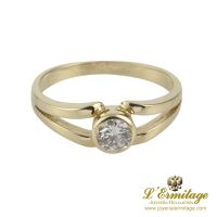 ANILLOS / SORTIJAS<BR>SOLITARIO ORO AMARILLO COLOR H, PUREZA...