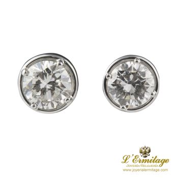 PENDIENTES<BR>PENDIENTES DORMILONAS ORO BLANCO COLOR... · ref.: PRESENTA CERTIFICADO...