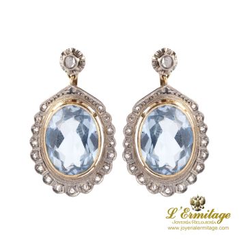 PENDIENTES<BR>PENDIENTES COLGANTES ANTIGUOS ORO AMAR... · ref.: (RMX)