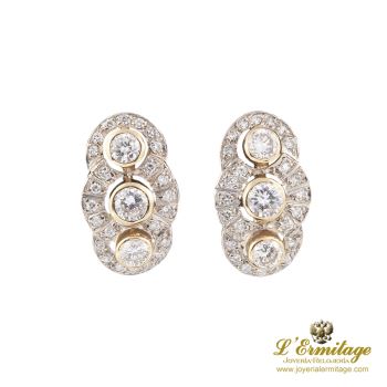 PENDIENTES<BR>PENDIENTES ORO BLANCO ORO AMARILLO Y D... · ref.: (SMX)