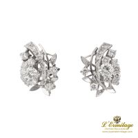 PENDIENTES<BR>PENDIENTES ORO BLANCO Y DIAMANTES.