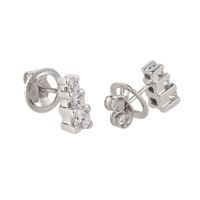 Pendientes oro blanco y diamantes