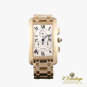 CARTIER<BR>TANK FRANCES CHRONO ORO AMARILLO CABAL... · ref.: 1730