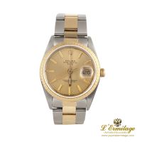 Oyster perpetual date acero y oro 34mm.     