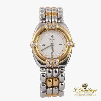 CHOPARD<BR>GSTAAD ACERO Y ORO BRILLANTES SEÑORA. ... · ref.: 8112