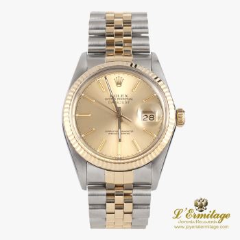 ROLEX<BR>DATEJUST ACERO Y ORO JUBILLE 36MM.    ... · ref.: 16013