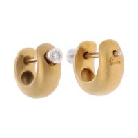 Pendientes pomellato en oro amarillo y oro blanco con brillantes.