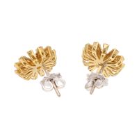 Pendientes damiani en oro amarillo, citrinos y diamantes.