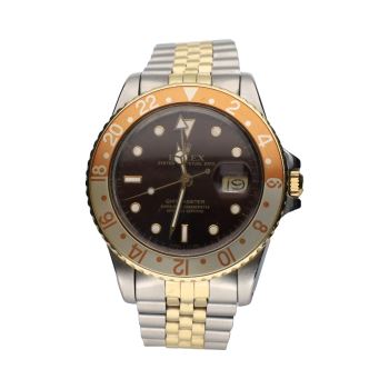 ROLEX<BR>GMT-MASTER ACERO Y ORO MARRÓN JUBILLE.... · ref.: 16753