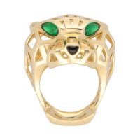 Anillo panthère de cartier en oro amarillo. Talla 55.