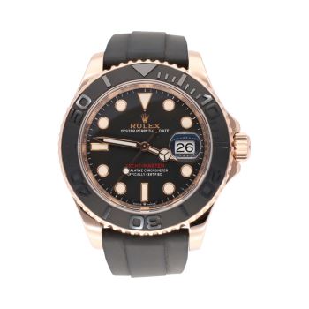 ROLEX<BR>YACHT-MASTER ORO ROSA Y CAUCHO. · ref.: 126655