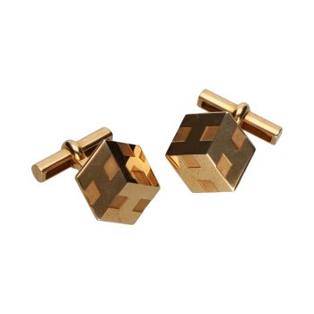 GEMELOS<BR>GEMELOS HEXAGONALES DE HERMÉS EN ORO R... · ref.: (NREM)