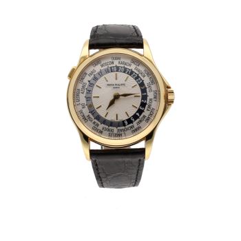 PATEK PHILIPPE<BR>WORLD TIME ORO AMARILLO 37MM. · ref.: 5110J-001