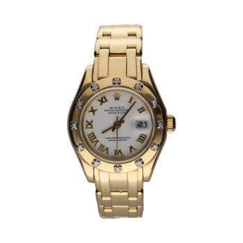 ROLEX<BR>DATEJUST PEARLMASTER ORO AMARILLO BRIL... · ref.: 80318