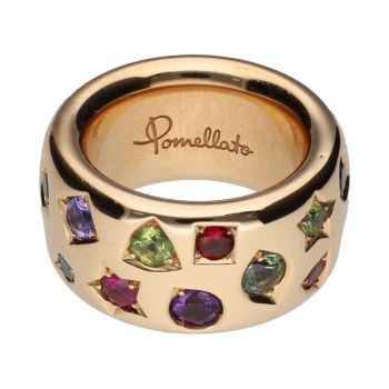 ANILLOS / SORTIJAS<BR>SORTIJA POMELLATO ICÓNICA MULTICOLOR E... · ref.: (AMAM)