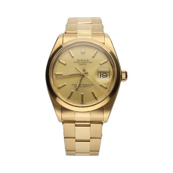 ROLEX<BR>OYSTER PERPETUAL DATE ORO AMARILLO 34M... · ref.: 1500