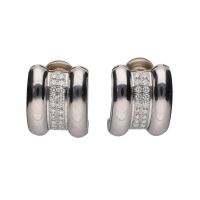 PENDIENTES<BR>PENDIENTES CHOPARD EN ORO BLANCO Y BRI...