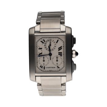 CARTIER<BR>TANK FRANCES CHRONOGRAPH ACERO 28MM.  ... · ref.: 2303