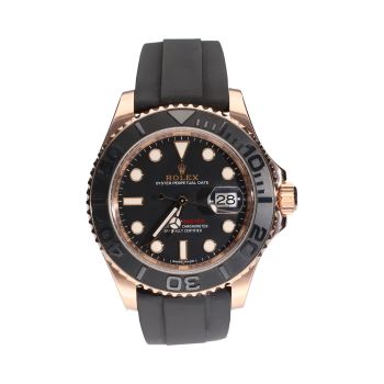 ROLEX<BR>YACHT-MASTER ORO ROSA CAUCHO 40MM. · ref.: 116655