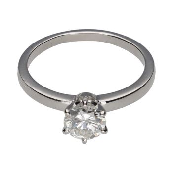 ANILLOS / SORTIJAS<BR>SOLITARIO EN ORO BLANCO CON BRILLANTE.... · ref.: PRESENTA CERTIFICADO...