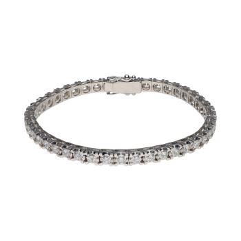 PULSERAS<BR>PULSERA RIVIERE EN ORO BLANCO CON BRIL... · ref.: PRESENTA CERTIFICADO...
