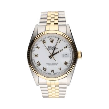 ROLEX<BR>DATEJUST ACERO Y ORO JUBILLE PLEXI 36M... · ref.: 16013