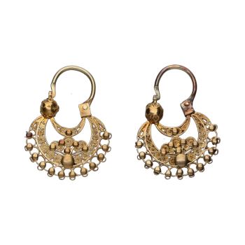PENDIENTES<BR>PENDIENTES ANTIGUOS EN ORO AMARILLO. · ref.: (EM)