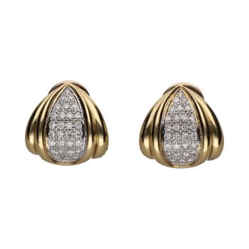 PENDIENTES<BR>PENDIENTES EN ORO AMARILLO CON CUAJADO... · ref.: (SOC)