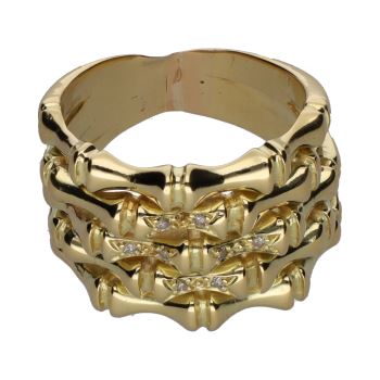 ANILLOS / SORTIJAS<BR>SORTIJA EN ORO AMARILLO CON BRILLANTES... · ref.: (CIO)