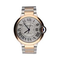 CARTIER<BR>BALLON BLEU ACERO Y ORO ROSA 36MM.