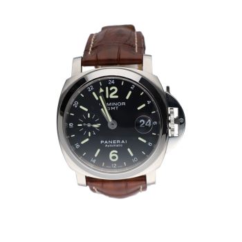 PANERAI<BR>LUMINOR GMT ACERO 40MM. · ref.: PAM00244