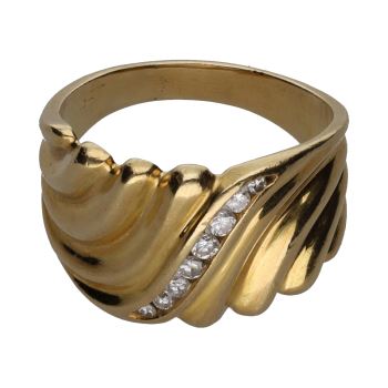 ANILLOS / SORTIJAS<BR>SORTIJA EN ORO AMARILLO CON BRILLANTES... · ref.: (CRM)