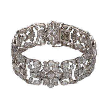 PULSERAS<BR>PULSERA ANCHA EN PLATINO, ORO BLANCO Y... · ref.: PRESENTA CERTIFICADO...