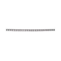 Pulsera riviere en oro blanco con brillantes.