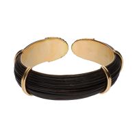 PULSERAS<BR>PULSERA ABIERTA REALIZADA EN ORO AMARI...