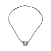 Collar realizado en oro blanco con un brillante.