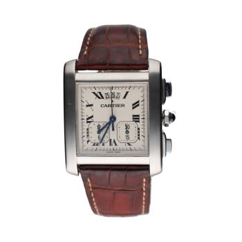 CARTIER<BR>TANK FRANCES ACERO CHRONO 30MM. · ref.: 2531