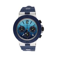 BULGARI<BR>ALUMINIUM AZUL CHRONO 40MM.