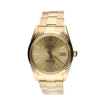 ROLEX<BR>OYSTER PERPETUAL DATE ORO AMARILLO 34M... · ref.: 15038