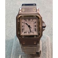 CARTIER<BR>SANTOS ACERO Y ORO AUTOMÁTICO 24MM.   ...