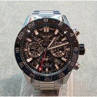 TAG HEUER<BR>CARRERA CALIBRE HEUER 02 TWIN TIME ACE...