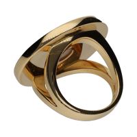 Sortija bulgari bulgari en oro amarillo con madreperla. Talla 48.