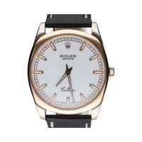 Cellini danaos oro blanco y oro rosa cuero 38mm.  